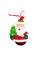 Christmas Ornament - Glossy Gingerbread Santa. Wizardi Festive Decoration F07-N2-14-E2504A